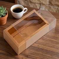 Boîtes en carton transparentes pour présentoir de téléphone portable, emballage artisanal