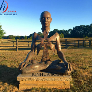 Statue en bronze de <span class=keywords><strong>bouddha</strong></span> créatif assis creux grandeur nature pour l'extérieur - Product Image 1
