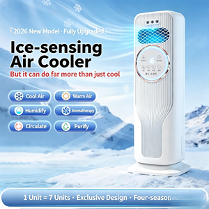 Portable Tower Fan Heater and <b>Cooler</b> Bladeless Air Circulator Low Noise Energy Saving for Home Office Hotel - Product Image 2