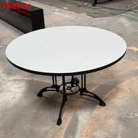 Table de salle à manger ronde haut de gamme KFC, style français, mobilier de maison design, tables de restaurant en marbre