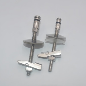 Kit de Bisagras Modernas de Liberación Rápida para Asiento de Inodoro, Herrajes de Baño de Plástico y Metal para Hoteles - Product Image 1