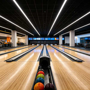 Mini-terrain de <span class=keywords><strong>bowling</strong></span> à vendre – Conception compacte avec pistes Duckpin et système de notation pour les petites salles de jeux - Product Image 1