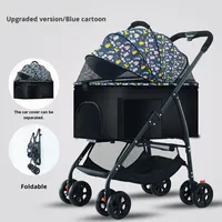 Poussette pliable légère et détachable pour animaux de compagnie, pour l'extérieur