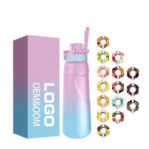 Botellas de agua con aislamiento de aire de acero inoxidable de nuevo diseño 2024 800ml con vaina sin BPA y sin azúcar - Product Image 3