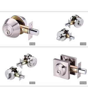 <span class=keywords><strong>Serrure</strong></span> à boulon mort de porte, 1 <span class=keywords><strong>cylindre</strong></span> en acier inoxydable, Double <span class=keywords><strong>cylindre</strong></span> - Product Image 3