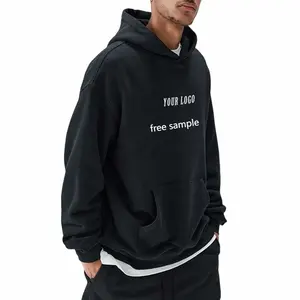 High Quality 100% Cotton Oversized Hoodie Unisex Custom Printing Embroidery Men's Hoodies & Sweatshirts