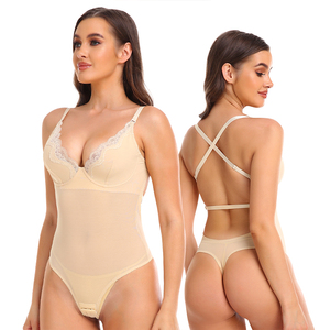 Cintura alta Presión abdominal Panel de encaje suave Línea de cuerpo tridimensional Cintura suave Body cómodo y transpirable - Product Image 5