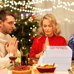 กล่องกระดาษคราฟท์สีขาวธรรมชาติสำหรับเบเกอรี่ พร้อมหน้าต่าง PVC กล่องคุกกี้ขนาดใหญ่ - Product Image 6