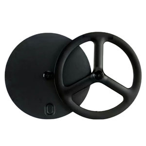 Jeu de roues de gravier en Fiber de carbone Jantes de vélo à 5 rayons Pignon fixe Rujixu Paire de roues 700C pour les trajets quotidiens - Product Image 1