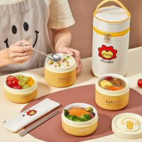 Boîte à bento japonaise isolée à une couche en acier inoxydable 304 316, hermétique et compatible micro-ondes, pour étudiants et employés de bureau