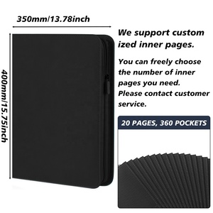 Vente en gros : Classeur à 9 pochettes pour 360 cartes de 3x4 pouces, album de rangement double face pour cartes à collectionner PKM TCG et cartes sportives - Product Image 2