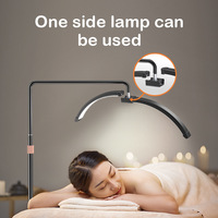 Lampe demi-lune LED à 3 températures de couleur, 26 pouces, pour soins des yeux, éclairage d'appoint au sol pour salon de beauté, tatouage, nail art, sourcils