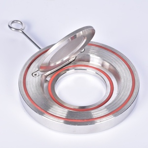 Valvola di ritegno a battente manuale in acciaio inossidabile, tipo a lamella singola/wafer per applicazioni idriche, Viton/EPDM - Product Image 3