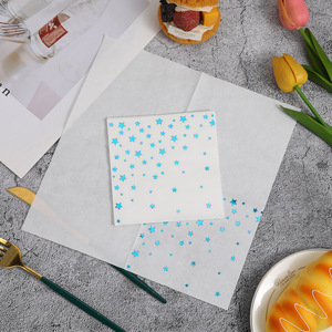 Blue Star Embossed Paper Napkins 250mmx250mm For Themed Parties And Gatherings - Product Image 4