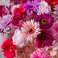 Arrangement floral de mariage, fleurs artificielles en soie faites à la main, centre de table de mariage, rose artificielle rose, blanche, violette, boule de fleurs décorative
