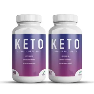 OEM dapat disesuaikan BHB formula Keto Diet pembakar lemak pil penurunan berat badan Premium 2400mg 60 Kapsul