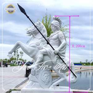 Statue da Giardino di Figure Maschili Nude Antiche in Marmo Scolpite a Mano a Grandezza Naturale - Product Image 6