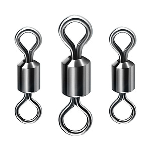 Aohu Figure Eight Ring Stainless Steel <b>Snap</b> Swivel Eye And Eye Connector Fishing Tackle - Product Image 1