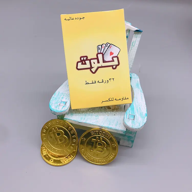 Cartas baratas jogar tanto lado impressão 100 plástico pvc arábia saudita jogar poker cartas