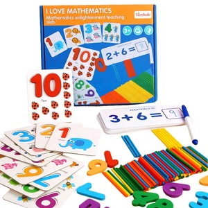 Juguete Educativo Preescolar de Madera para Aprender Matemáticas, Palitos para Contar, Juego de Sumas y Restas para Niños - Product Image 2
