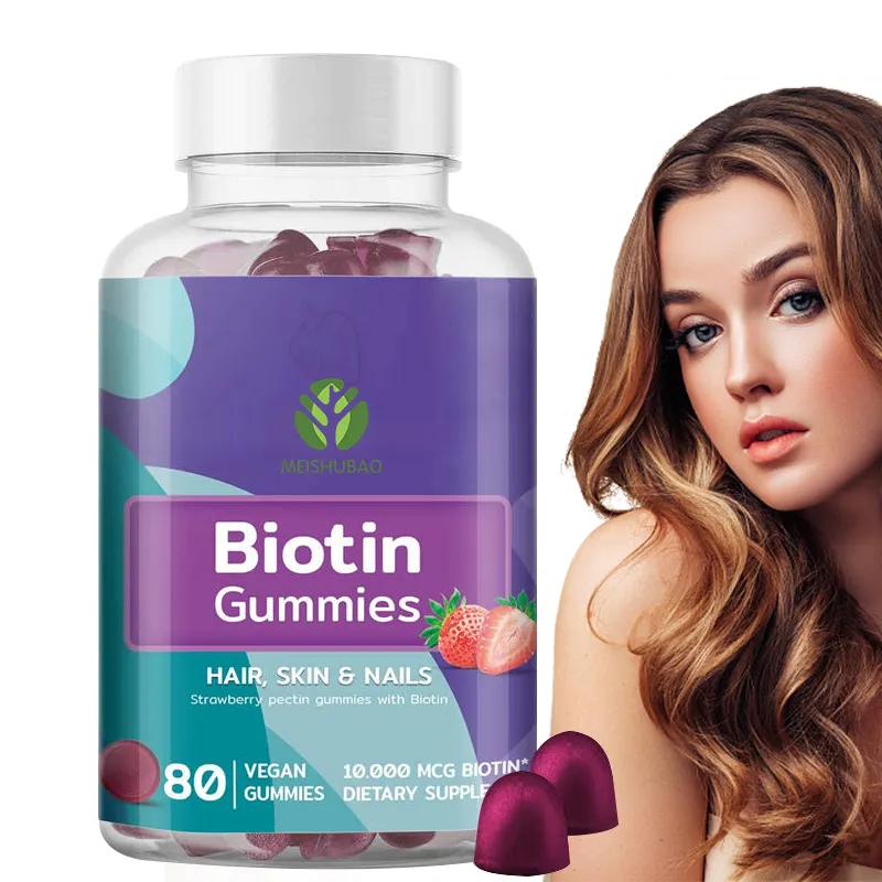 Wholesale hair growth gummies OEM/ODM biotin gummies hair vitamin gummy