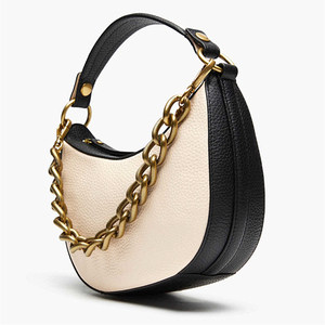<span class=keywords><strong>Bolso</strong></span> Hobo con cadenas de Metal para mujer, bandolera de hombro con forma de media luna - Product Image 5