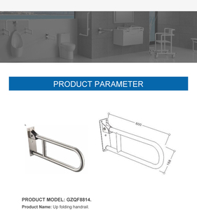 304 thép không gỉ lấy thanh xử lý lan can gấp thanh hỗ trợ đu lên thanh hỗ trợ - Product Image 5