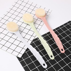 Bathroom scrubbing <b>brush</b>, long-handled massage bath <b>brush</b>, exfoliating <b>shower</b> <b>brush</b>, soft bristles, large <b>back</b> scrubbing <b>brush</b> - Product Image 1
