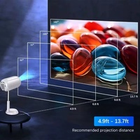 Projecteur portable 4K WiFi 6 TS6 Full HD 720P pour cinéma maison, mini LCD intelligent avec système Android 13, idéal pour les voyages en extérieur