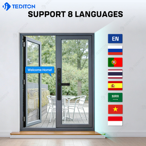 Cerradura Inteligente TEDITON Apple HomeKey con <span class=keywords><strong>C</strong></span>ámara de Visión de 80 Grados, Marco Estrecho de Aluminio, Mirilla Inteligente Tuya - Product Image 5