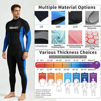 Combinaison de plongée thermique en néoprène Muta personnalisée pour homme, 3 mm 5 mm, manches longues, une pièce, pour la plongée libre, le snorkeling, la plongée sous-marine, le surf