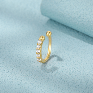 CANNER - Anillo de Nariz de Plata S925 con Circonita 5A, Sin Perforación, Joyería para Mujeres y Niñas - Product Image 2