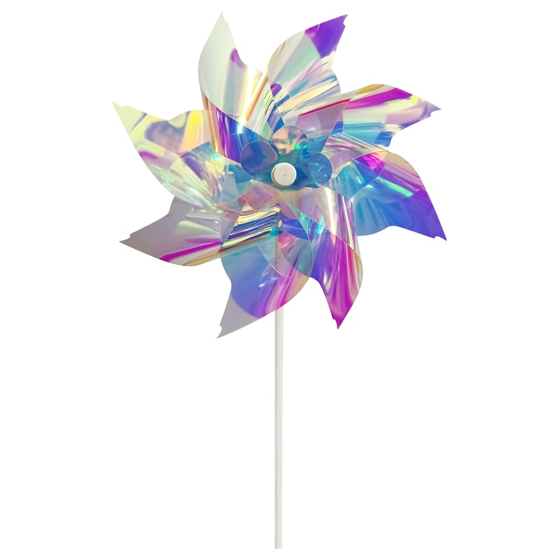 Модная блестящая Переливающаяся ветряная мельница, уличный ветряной Спиннер для украшения