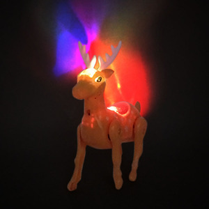 Electric <b>Pull</b> String Deer Toy With <b>Lights</b> Plastic Animal Walking Toy For Kids 4-6 Years Old - Product Image 2