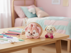 Portamonete in peluche a forma di fiore per bambini 11 cm-30 cm, regalo unisex - Product Image 2