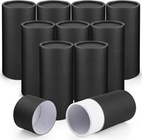 Tabung Silinder Kertas Kraft Cetak Logo Kustom Mewah untuk Kotak Bunga/ Botol Minyak Atsiri/teh/kopi/sabun Aplikasi Luas