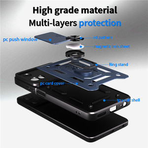 Nueva llegada funda de teléfono con protección de lente para Moto G 5G 2024 cubierta a prueba de golpes con soporte - Product Image 4