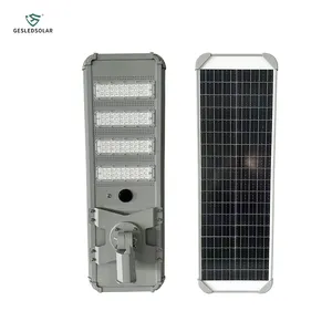 Road Lighting With Solar Panel Sensor Ip65 Waterproof 100w All In 1 Solar Led Street Lamp