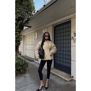 Manteau d'hiver en duvet Chleo pour femme, crème, doux et élégant - Product Image 2