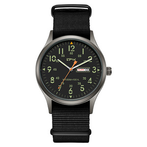 Orologio da Uomo Sportivo di Lusso, Moda Business, Movimento al Quarzo, Cassa in Acciaio Inox 316L, Cinturino in Pelle Italiana e Gomma, Lancette - Product Image 2