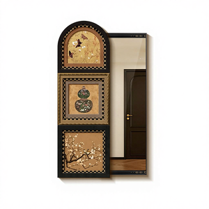 <span class=keywords><strong>Specchio</strong></span> a figura intera scorrevole in stile vintage con funzione di copertura, decorativo da parete per camera da letto e <span class=keywords><strong>ingresso</strong></span>, in stile retrò - Product Image 1