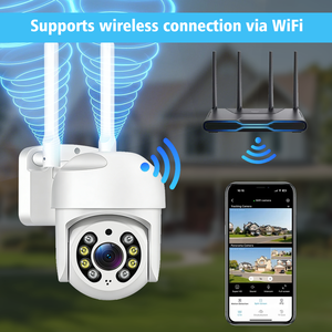 Cámara de Seguridad Exterior WiFi 2K 3MP, PTZ 360 °   Cámara de Vigilancia Doméstica con Detección Humana por IA - Product Image 5