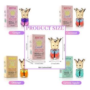 Aceite para cutículas de uñas bifásico de manzana verde, fórmula de penetración profunda, reparación de uñas dañadas con esencia de manzana - Product Image 4