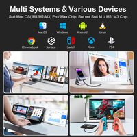 Monitor Portátil de 15.6 Pulgadas para Laptop, Monitor Extendido Dual IPS para Laptop, Puerto Tipo-C, Conexión y Uso, 360 °   Se Voltea Fácilmente de Arriba a Abajo