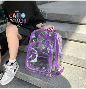 Custom <b>Clear</b> Pvc Backpack <b>Clear</b> <b>Plastic</b> <b>Bag</b> <b>Clear</b> Backpack Transparent Backpack - Product Image 5
