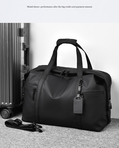 Borsa da <span class=keywords><strong>Viaggio</strong></span> in Pelle PU di Alta Qualità con Logo Personalizzato Design Portatile con Cerniera Grande Capacità Leggera Impermeabile per Palestra e Viaggi - Product Image 2