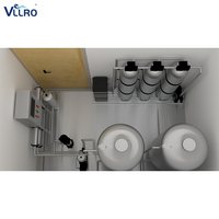 Station d'eau intelligente IoT conteneurisée avec VLLRO breveté, pour un approvisionnement en eau potable sûr et stable