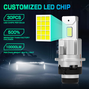 GVDER G18D OEM Factory Upgraded 9-32V 90W 10000 Lumen 6500K D2s D4s LED Bulb Xenon Headlight with <strong>6000K</strong> Color for Automotive