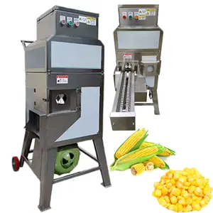 Fresh sweet corn sheller peeling thresher husker machine maize processing machine