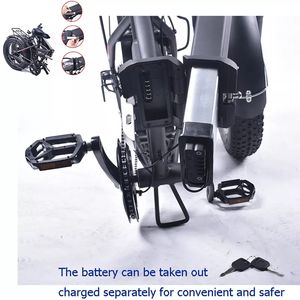 Bicicleta Eléctrica <span class=keywords><strong>EP</strong></span>-2PRO para Adultos, Bicicleta de Montaña y Carretera, Llantas Anchas de 20 Pulgadas, Motor Eléctrico de <span class=keywords><strong>750W</strong></span>, Bicicleta Eléctrica MTB - Product Image 6